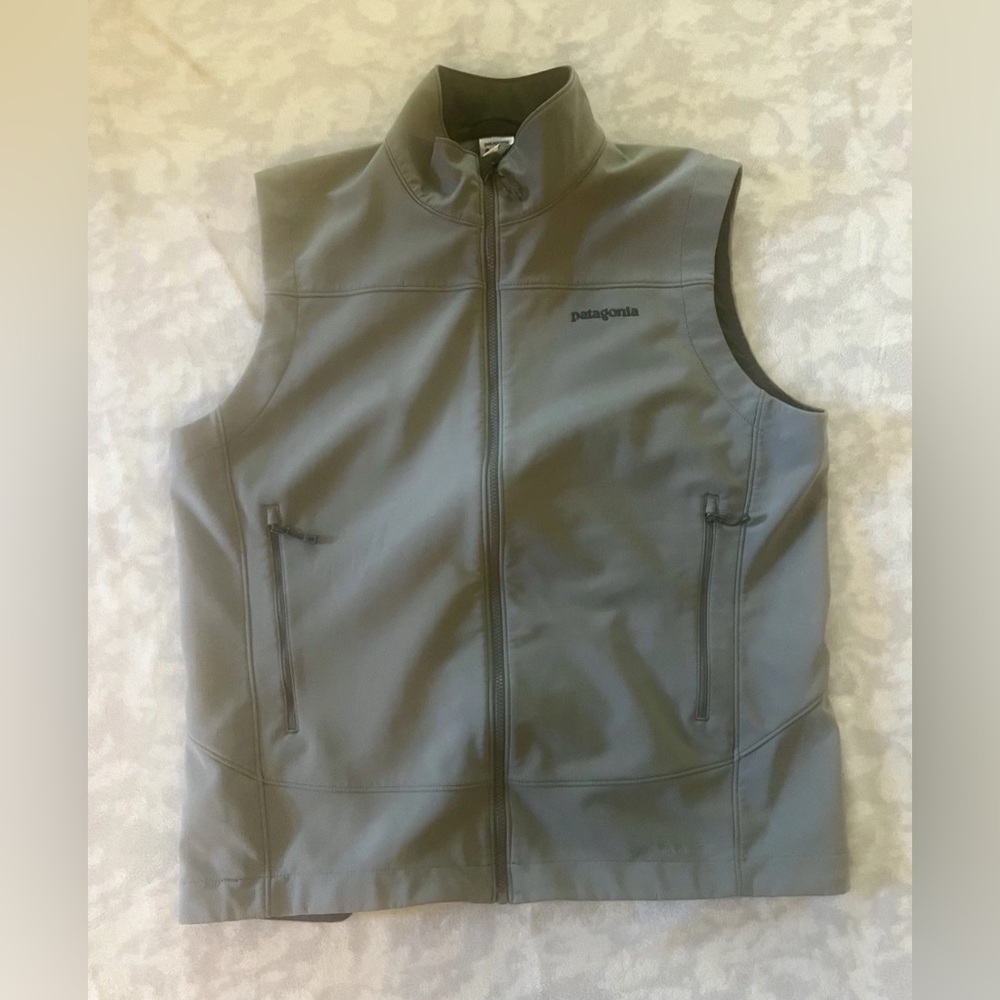 Patagonia Adze PolarTec Gray Vest Jacket Windbreaker Size XL